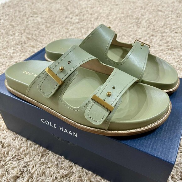 Cole Haan Women's Marisol Footbed Sandals Shoes Oil Green, Size 9 (New in Box) - Picture 5 of 16